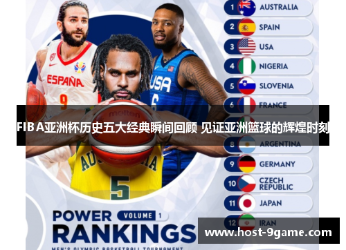 FIBA亚洲杯历史五大经典瞬间回顾 见证亚洲篮球的辉煌时刻