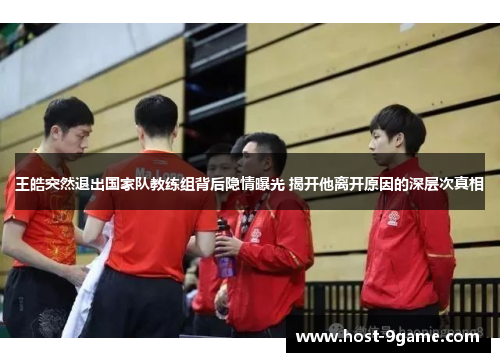 王皓突然退出国家队教练组背后隐情曝光 揭开他离开原因的深层次真相